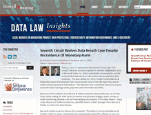 Tablet Screenshot of crowelldatalaw.com